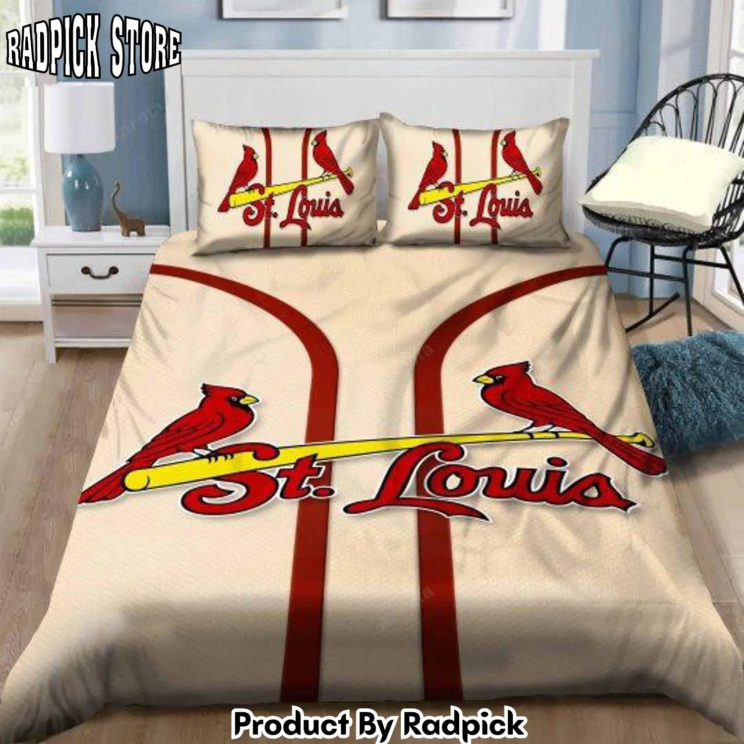 Radpick st louis cardinals b100930 bedding set sleepy halloweenand christmas rp3272031
